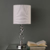 21.5" in MILO ABSTRACT BRUSHED SILVER METAL TABLE LAMP - Image 3