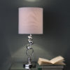 21.5" in MILO ABSTRACT BRUSHED SILVER METAL TABLE LAMP - Image 4