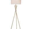 64.5"in ESTER MATTE GOLD HOURGLASS MID-CENTURY METAL FLOOR LAMP - Image 2