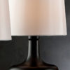 17.25" CHERU POWDER BLACK MID-CENTURY MODERN TOUCH ON METAL TABLE LAMP - Image 2
