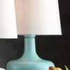 17.25" CHERU POWDER GREEN MID-CENTURY MODERN TOUCH ON METAL TABLE LAMP - Image 2