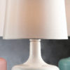 17.25" CHERU POWDER WHITE MID-CENTURY MODERN TOUCH ON METAL TABLE LAMP - Image 2