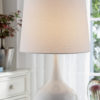 23.5" NIYOR POWDER WHITE MID-CENTURY MODERN TOUCH ON METAL TABLE LAMP - Image 2