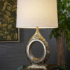 30.5" in CHRYSANTHENUM RESIN TABLE LAMP - Image 2