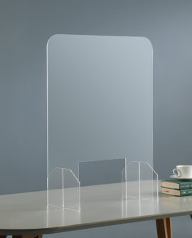 29.5" in DESKTOP RECTANGULAR PROTECTIVE SHIELD DIVIDER