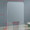 29.5" in DESKTOP RECTANGULAR PROTECTIVE SHIELD DIVIDER - Image 2
