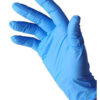 100PCS POWDER FREE NITRILE EXAMINATION BLUE GLOVES-M - Image 2