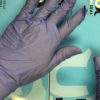 100PCS POWDER FREE NITRILE EXAMINATION BLUE GLOVES-M - Image 3