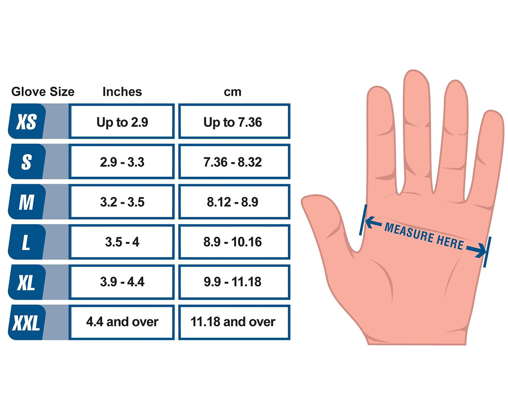 Size Chart Gloves