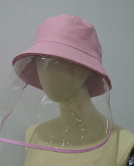 PINK BUCKET HAT UNISEX FACE SHIELD