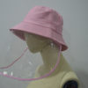 PINK BUCKET HAT UNISEX FACE SHIELD - Image 3