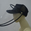BLACK UNISEX BASEBALL CAP FACE SHIELD - Image 2