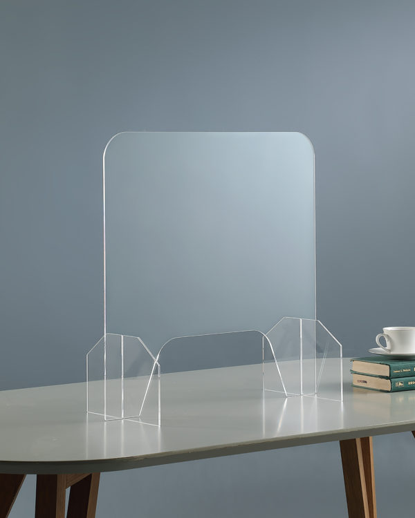 23" in DESKTOP SQUARE PROTECTIVE SHIELD DIVIDER
