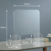 23" in DESKTOP SQUARE PROTECTIVE SHIELD DIVIDER - Image 3