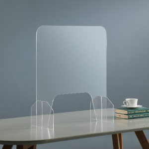 26" in DESKTOP RECTANGULAR PROTECTIVE SHIELD DIVIDER