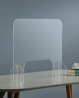 26" in DESKTOP SQUARE PROTECTIVE SHIELD DIVIDER