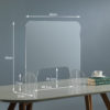 26" in DESKTOP SQUARE PROTECTIVE SHIELD DIVIDER - Image 3