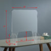 26" in DESKTOP SQUARE PROTECTIVE SHIELD DIVIDER - Image 2