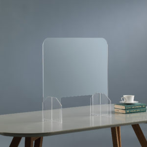 23.6" in DESKTOP SQUARE PROTECTIVE SHIELD DIVIDER