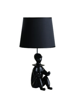 21.25" in BLACK MODERN CLOWN PHONE HOLDER RESIN TABLE LAMP