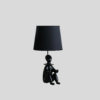 21.25" in BLACK MODERN CLOWN PHONE HOLDER RESIN TABLE LAMP - Image 3