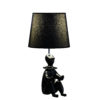 21.25" in BLACK MODERN CLOWN PHONE HOLDER RESIN TABLE LAMP - Image 2