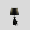 21.25" in BLACK MODERN CLOWN PHONE HOLDER RESIN TABLE LAMP - Image 4
