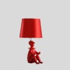 21.25" in RED MODERN CLOWN PHONE HOLDER RESIN TABLE LAMP - Image 3