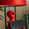 21.25" in RED MODERN CLOWN PHONE HOLDER RESIN TABLE LAMP - Image 7
