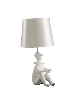 21.25" in WHITE MODERN CLOWN PHONE HOLDER RESIN TABLE LAMP