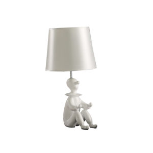 21.25" in WHITE MODERN CLOWN PHONE HOLDER RESIN TABLE LAMP