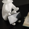 21.25" in WHITE MODERN CLOWN PHONE HOLDER RESIN TABLE LAMP - Image 4