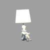 21.25" in WHITE MODERN CLOWN PHONE HOLDER RESIN TABLE LAMP - Image 2