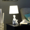21.25" in WHITE MODERN CLOWN PHONE HOLDER RESIN TABLE LAMP - Image 5