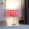 18.25" in PINK ROSES IN BLOOM ACRYLIC/METAL TABLE LAMP - Image 6