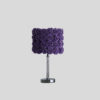 18.25" in LAVENDER ROSES IN BLOOM ACRYLIC/METAL TABLE LAMP - Image 3
