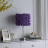 18.25" in LAVENDER ROSES IN BLOOM ACRYLIC/METAL TABLE LAMP - Image 5