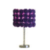 18.25" in LAVENDER ROSES IN BLOOM ACRYLIC/METAL TABLE LAMP - Image 2