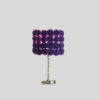 18.25" in LAVENDER ROSES IN BLOOM ACRYLIC/METAL TABLE LAMP - Image 4