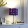 18.25" in LAVENDER ROSES IN BLOOM ACRYLIC/METAL TABLE LAMP - Image 6