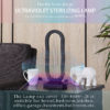 16" in UV STERILIZED BLACK OVAL TABLE LAMP W/ REMOTE CONTROL - Image 10