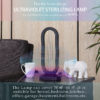 16" in UV STERILIZED BLACK OVAL TABLE LAMP W/ REMOTE CONTROL - Image 11