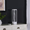 16.5" in UV STERILIZED WHITE METAL TABLE LAMP W/ REMOTE CONTROL - Image 5