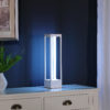 16.5" in UV STERILIZED WHITE METAL TABLE LAMP W/ REMOTE CONTROL - Image 6