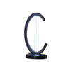 16" in UV STERILIZED BLACK SEMI OVAL TABLE LAMP W/ REMOTE CONTROL - Image 2