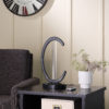 16" in UV STERILIZED BLACK SEMI OVAL TABLE LAMP W/ REMOTE CONTROL - Image 5
