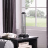 18.75" in UV STERILIZED BLACK METAL TABLE LAMP W/ REMOTE CONTROL - Image 5