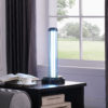 18.75" in UV STERILIZED BLACK METAL TABLE LAMP W/ REMOTE CONTROL - Image 6