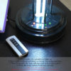 18.75" in UV STERILIZED BLACK METAL TABLE LAMP W/ REMOTE CONTROL - Image 11