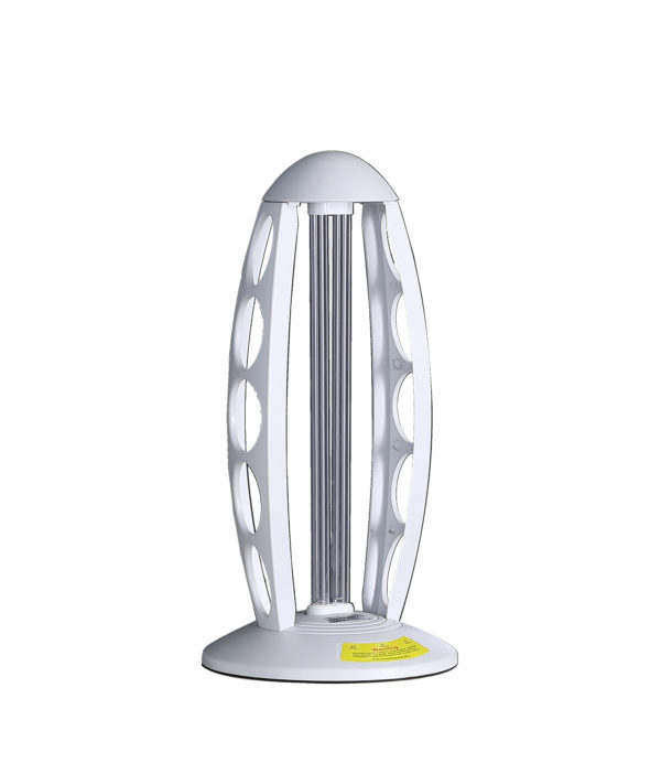 16.5" in UV STERILIZED WHITE TABLE LAMP W/ REMOTE CONTROL